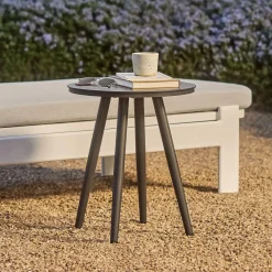 Halden Outdoor Small Side Table - Dark Charcoal