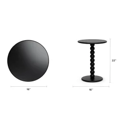 Hallie Side Table - Black