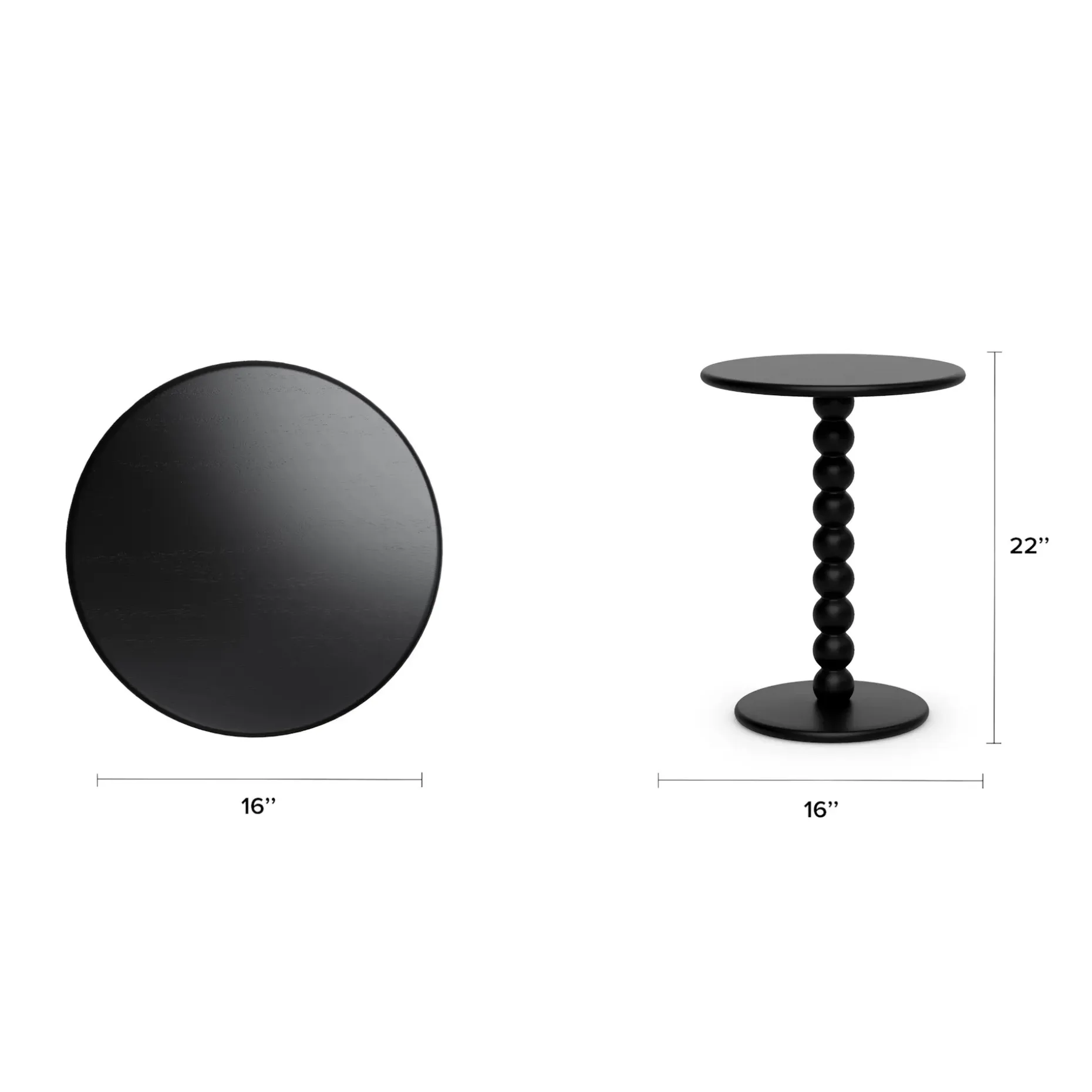 Hallie Side Table - Black