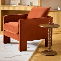Hallie Side Table - Smoked Oak