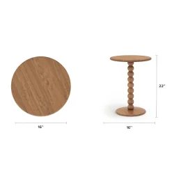 Hallie Side Table - Smoked Oak