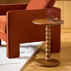Hallie Side Table - Smoked Oak