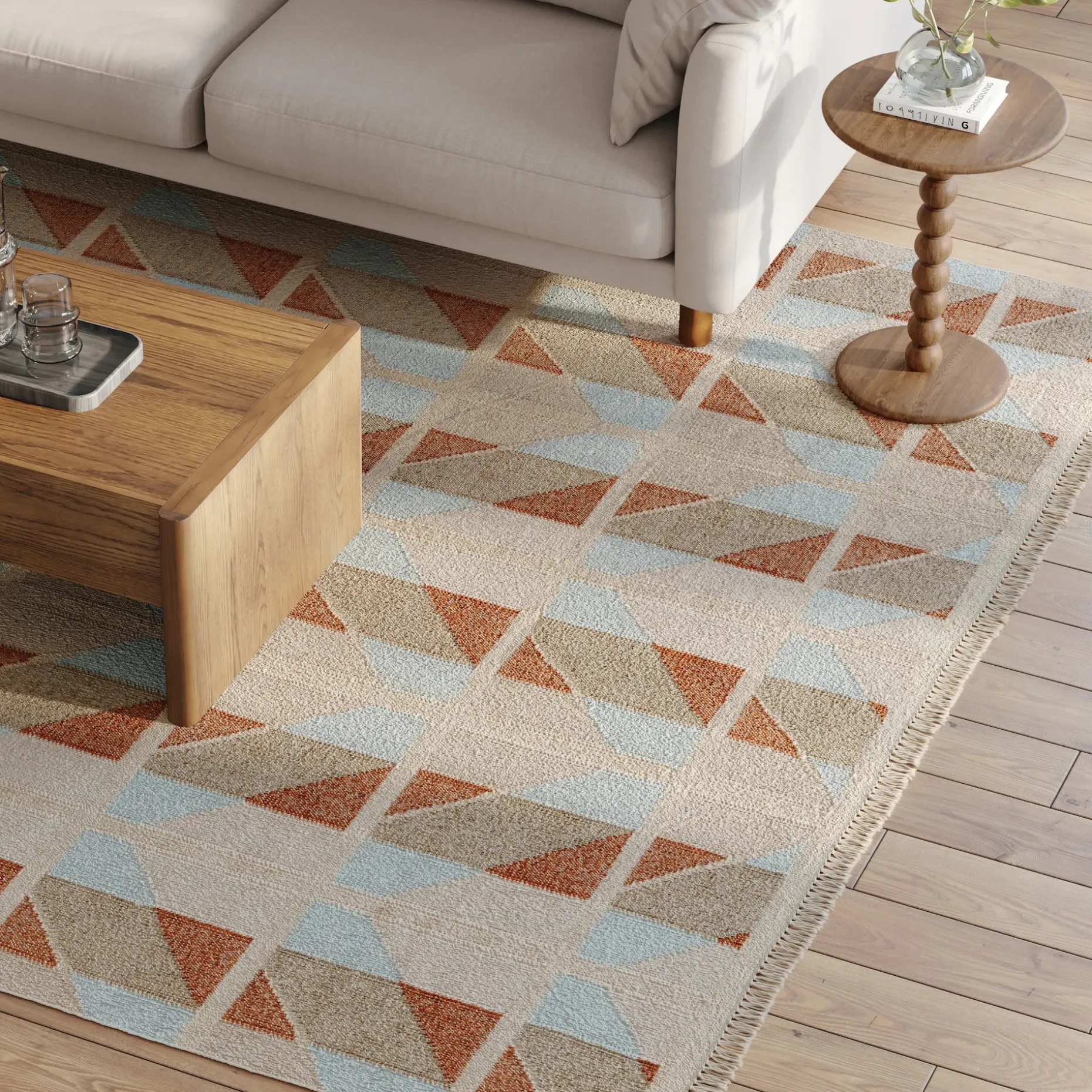 Hannes 8 x 10 Rug - Quilt Chevron