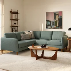 Hanson 88.5" Corner Sectional - Thistle Green