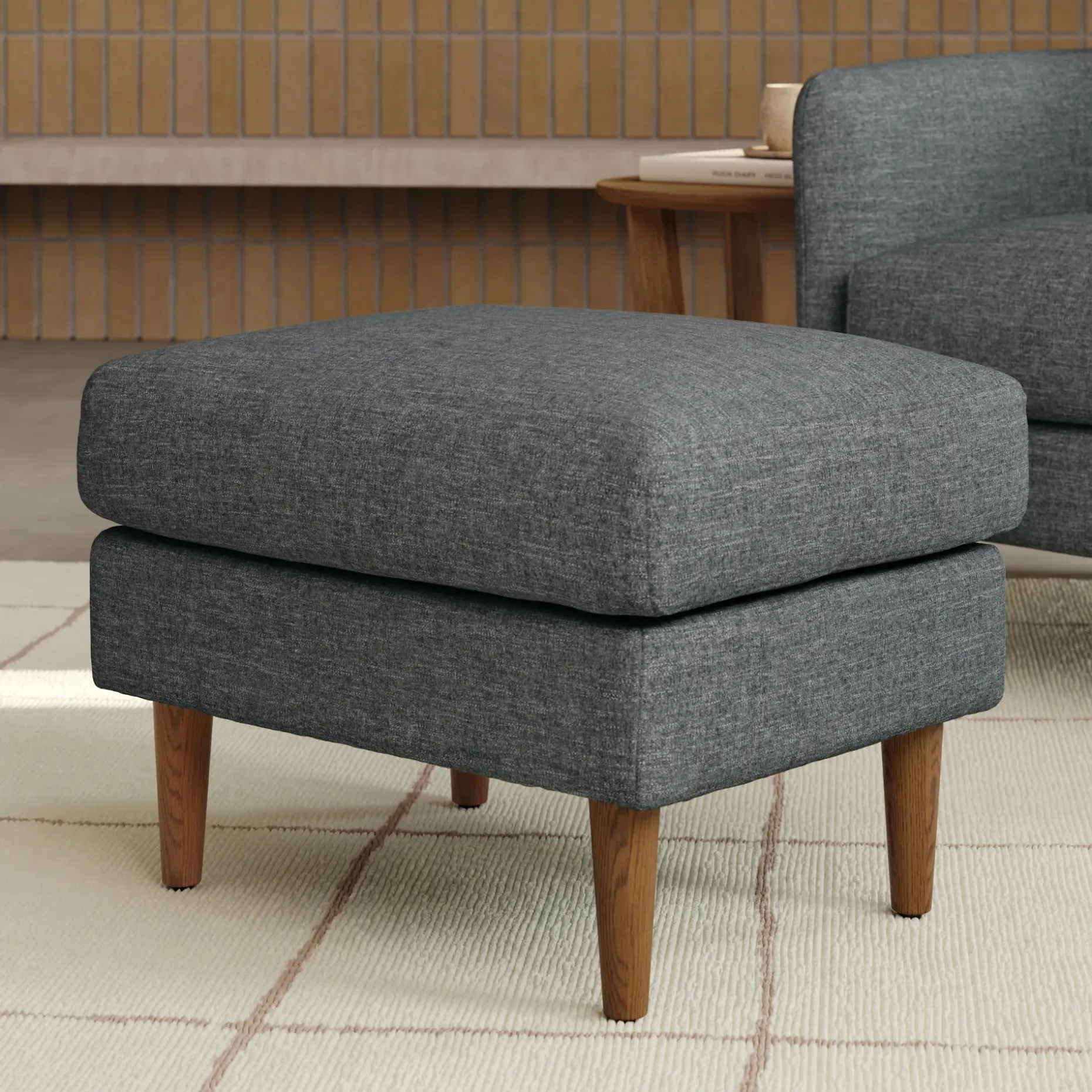 Hanson 24.5" Ottoman - Harbor Dark Gray