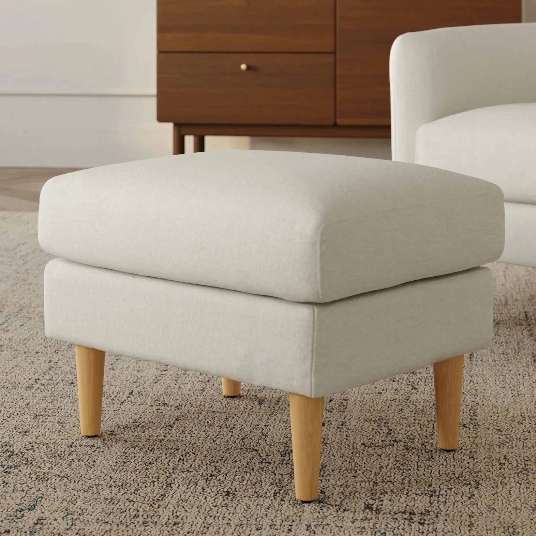 Hanson 24.5" Ottoman - Harbor Ivory