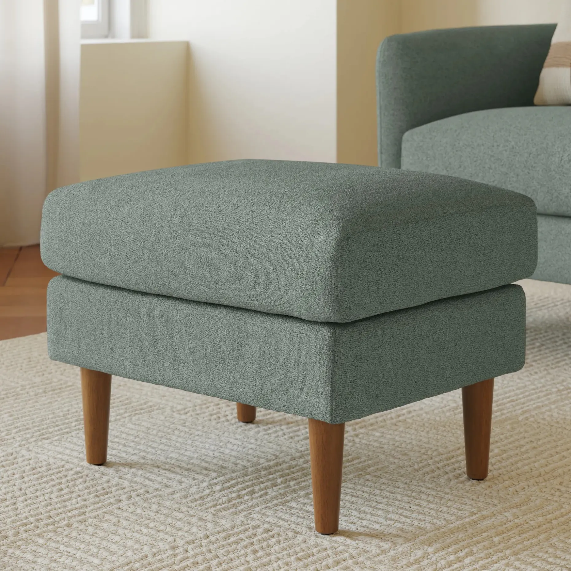 Hanson 24.5" Ottoman - Thistle Green