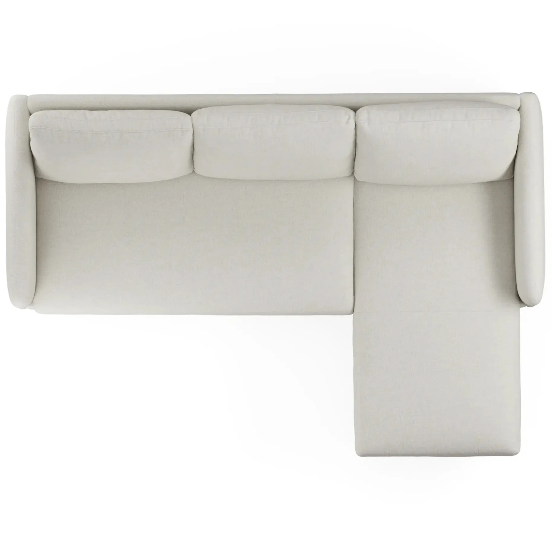 Hanson 88" Reversible Sectional - Harbor Ivory