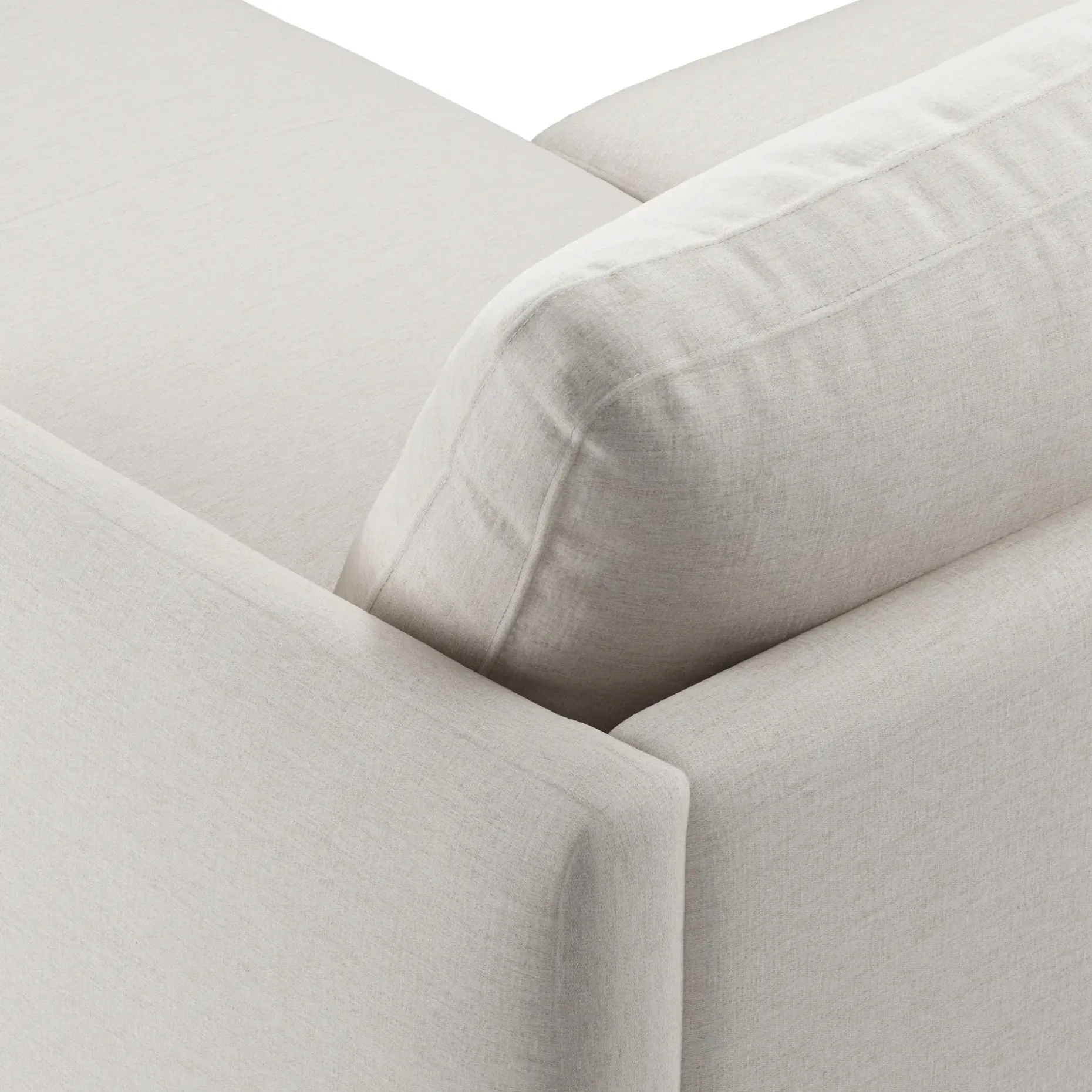 Hanson 88" Reversible Sectional - Harbor Ivory