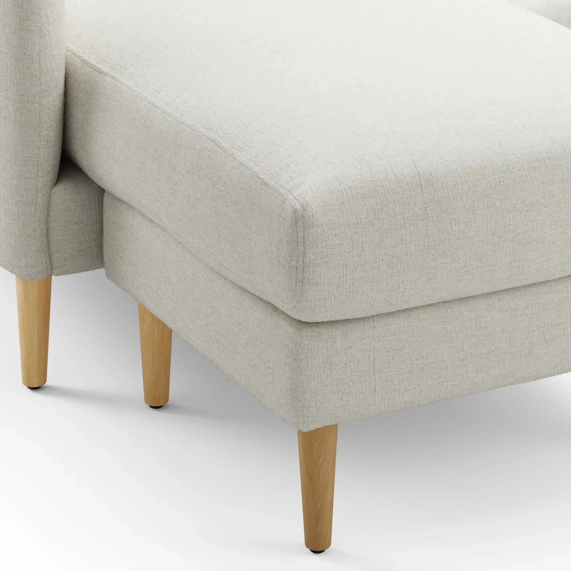 Hanson 88" Reversible Sectional - Harbor Ivory