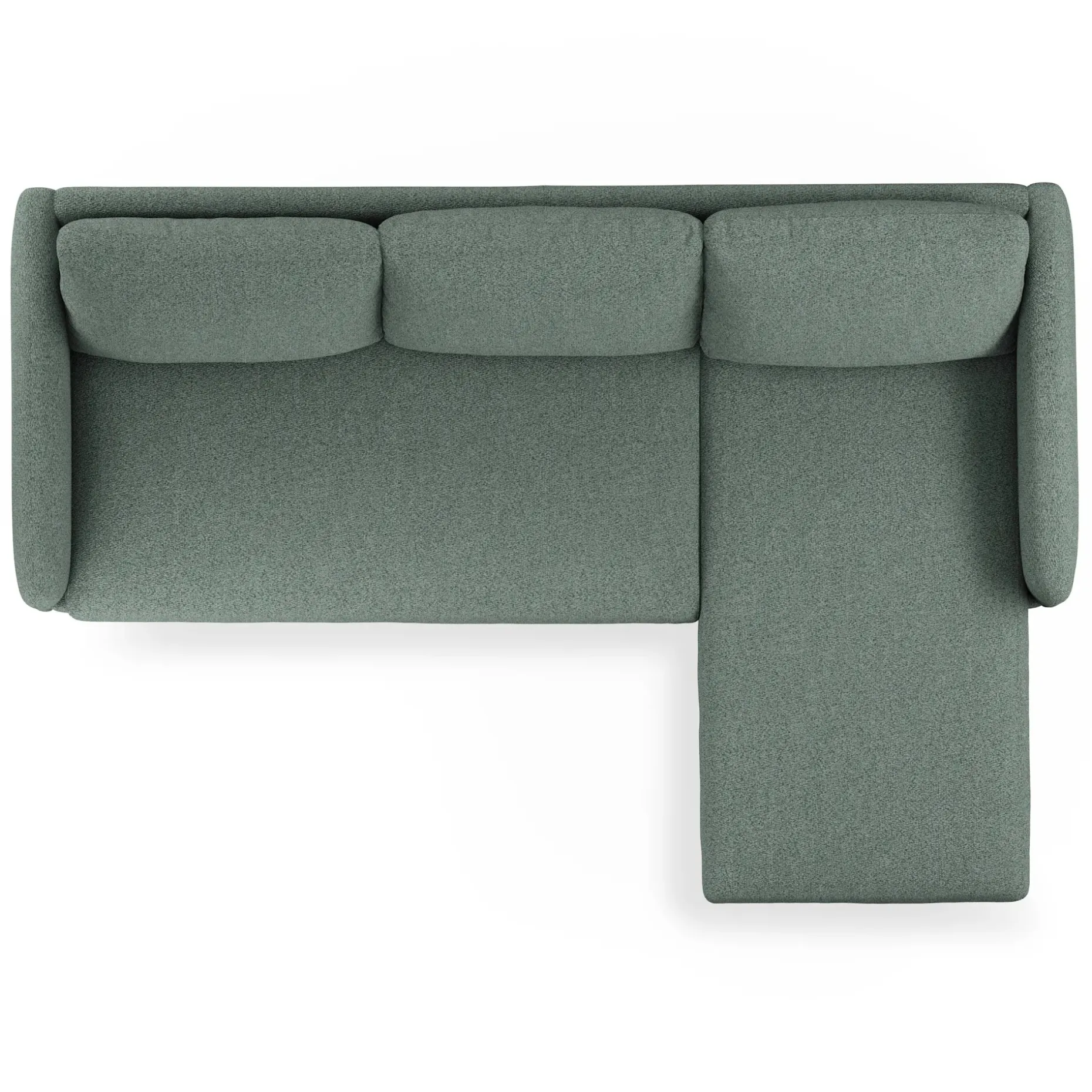 Hanson 88" Reversible Sectional - Thistle Green