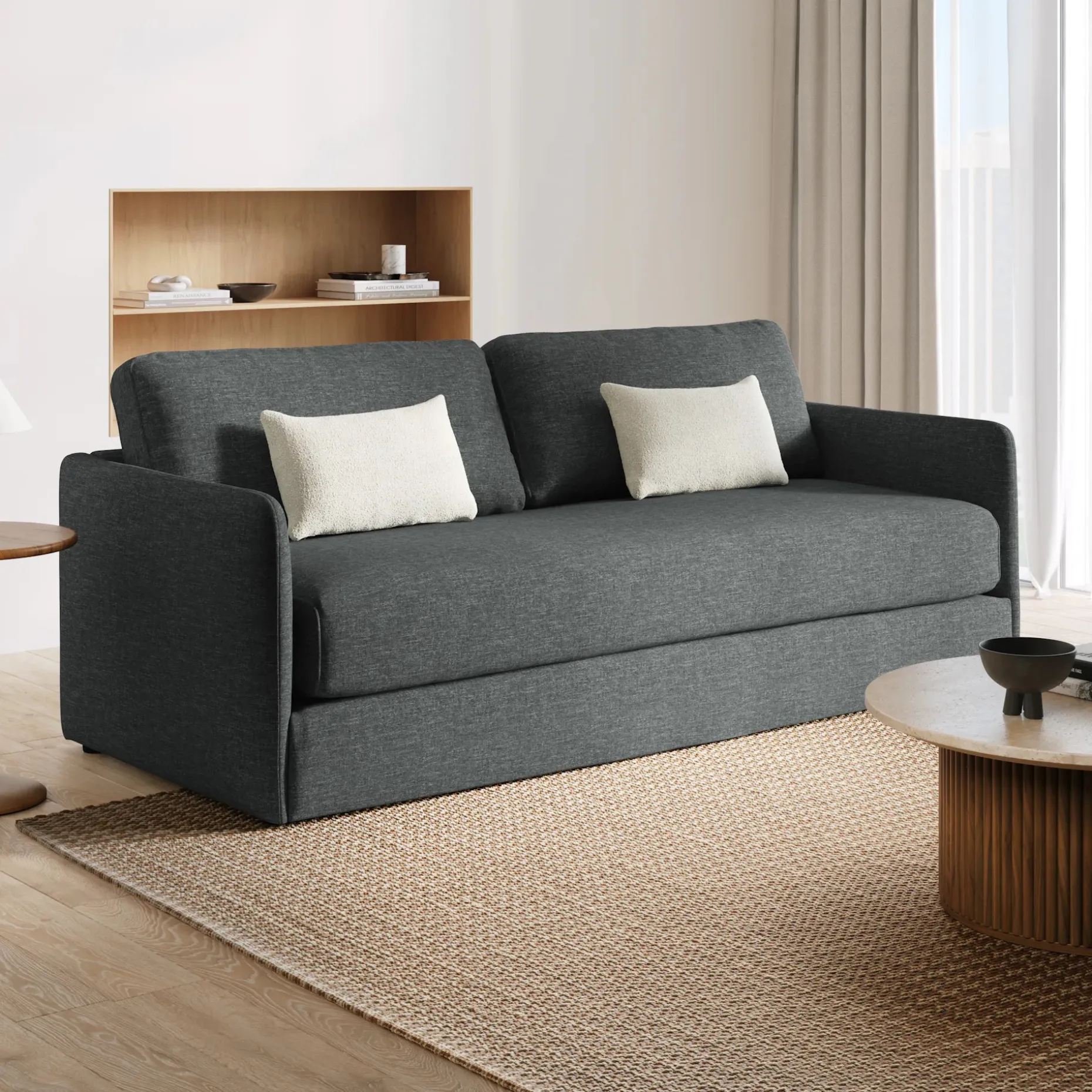 Hanson 88" Sofa Bed - Harbor Dark Gray