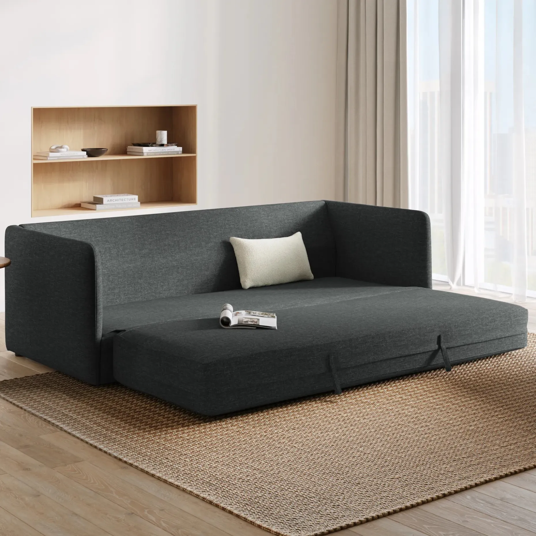 Hanson 88" Sofa Bed - Harbor Dark Gray