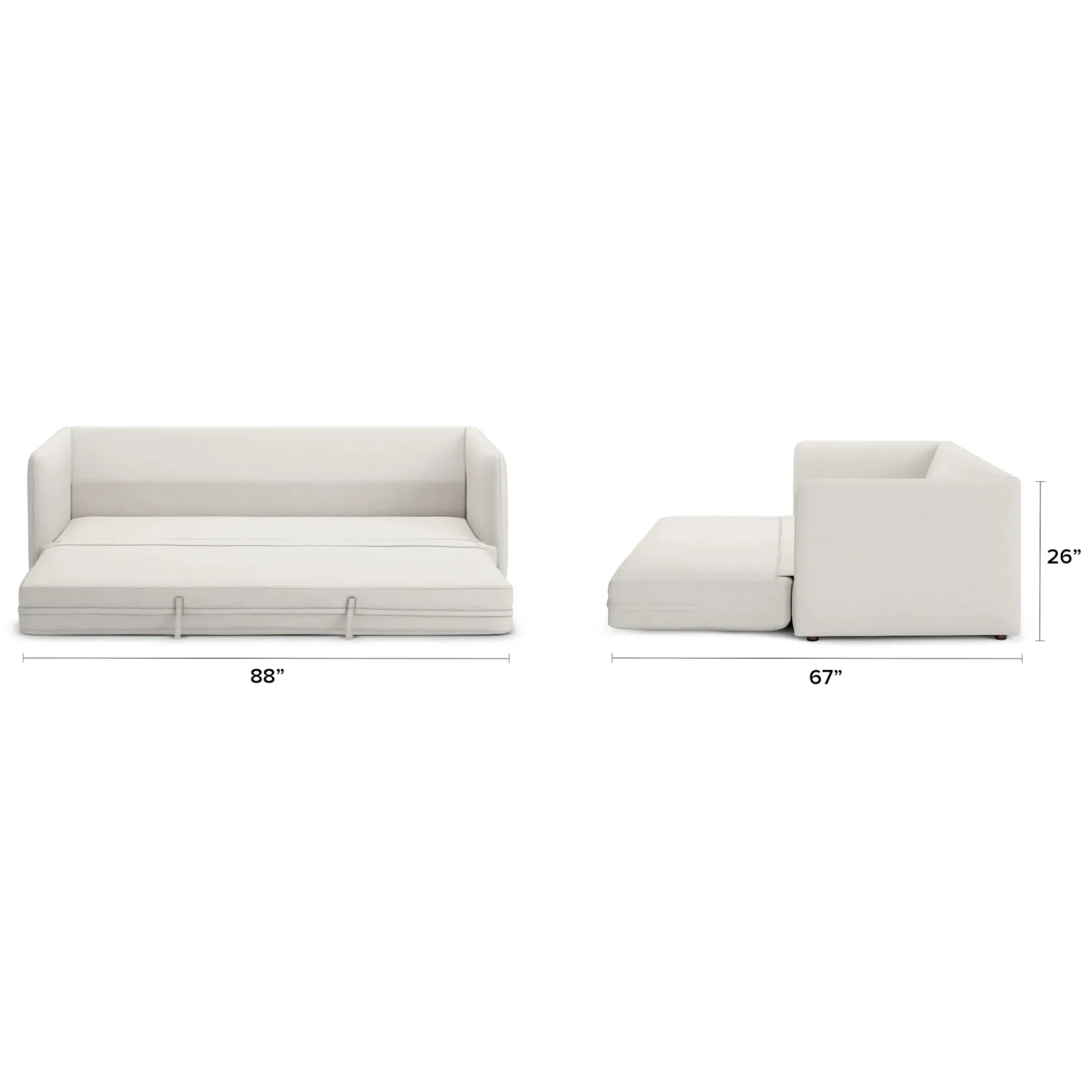 Hanson 88" Sofa Bed - Harbor Ivory