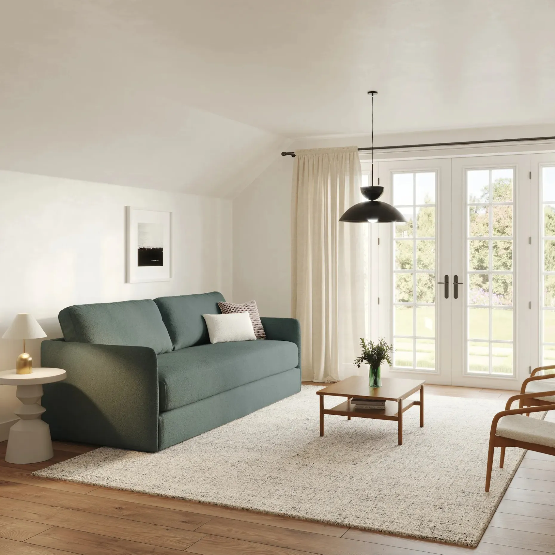 Hanson 88" Sofa Bed - Thistle Green