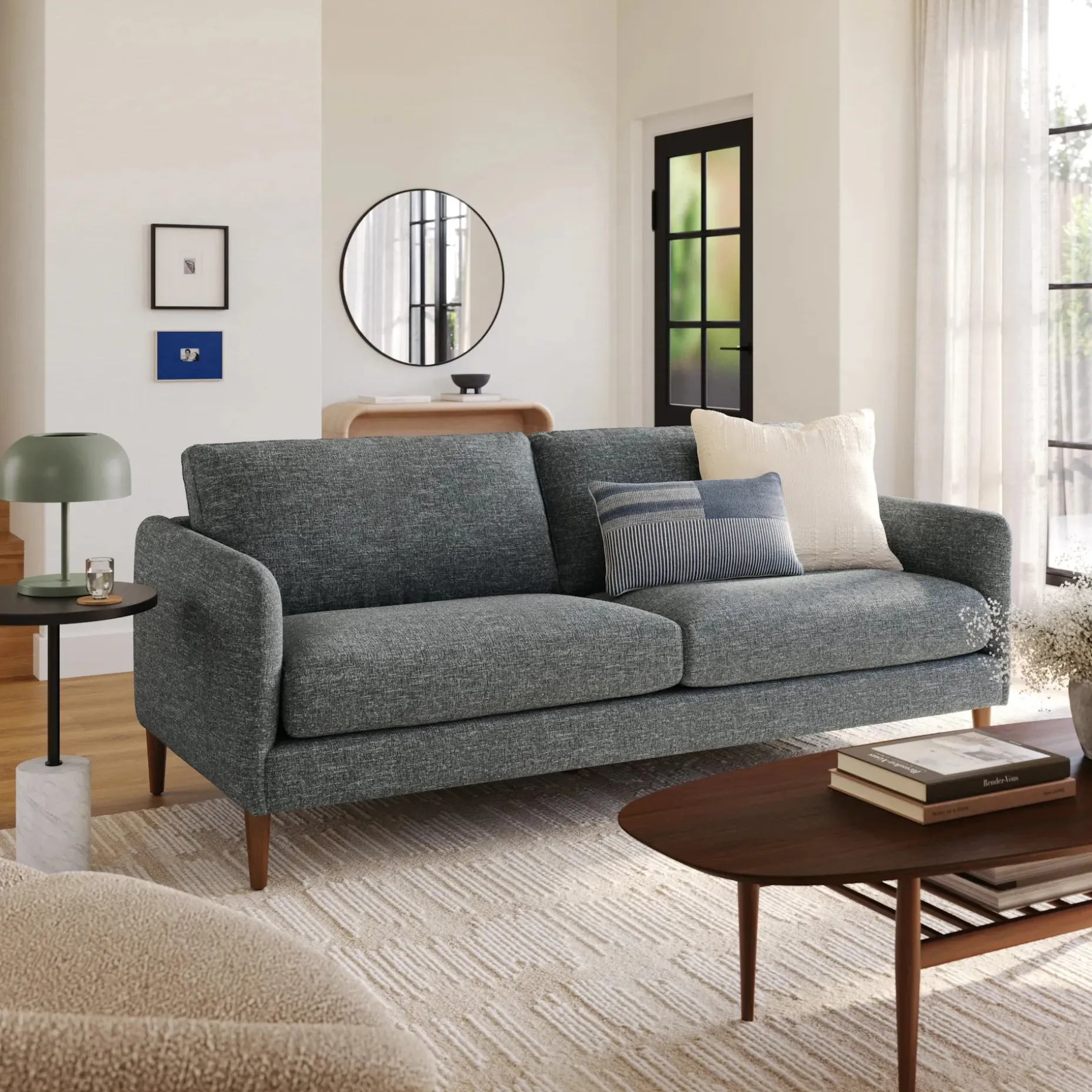 Hanson 80" Sofa - Harbor Dark Gray