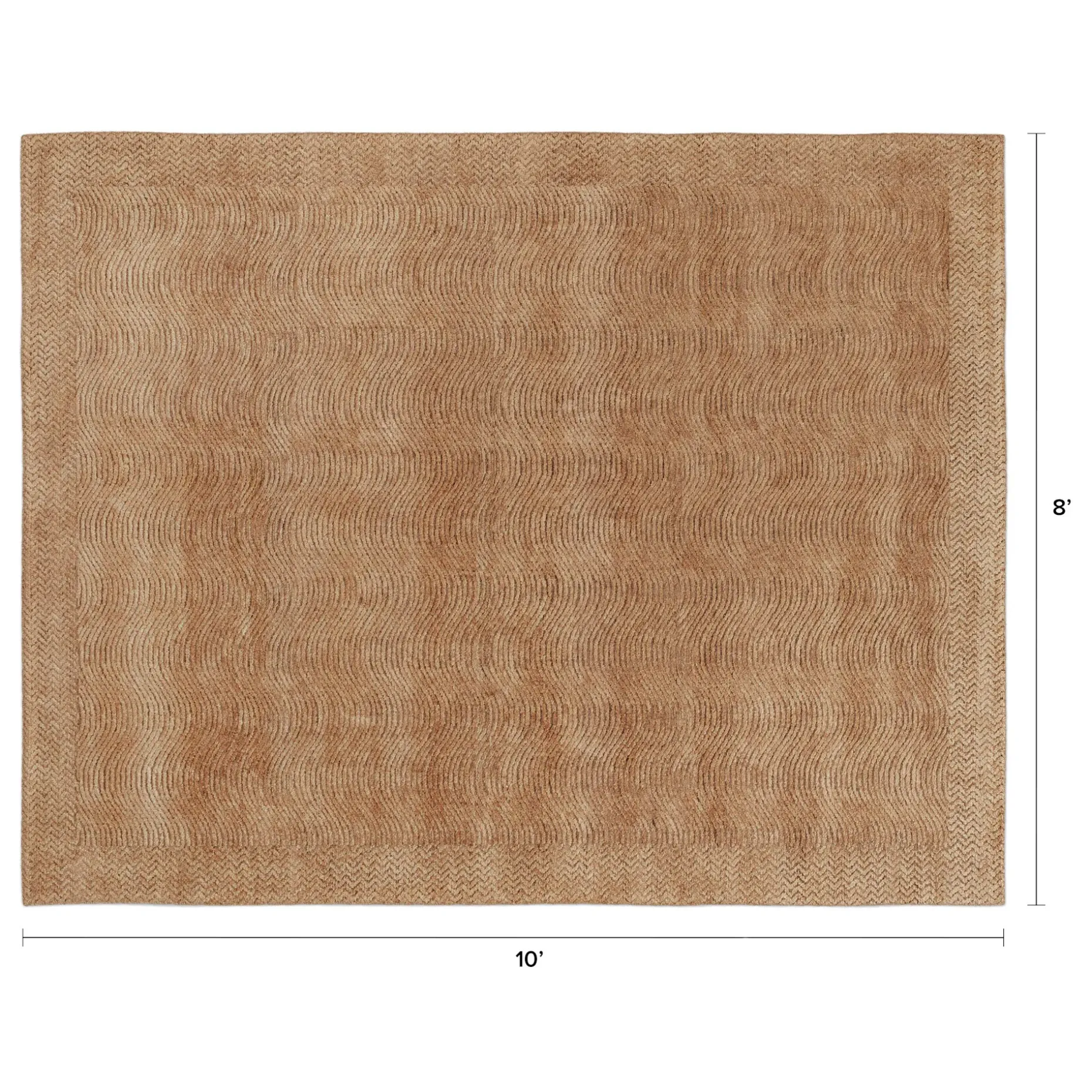 Haren 8 x 10 Rug - Rust