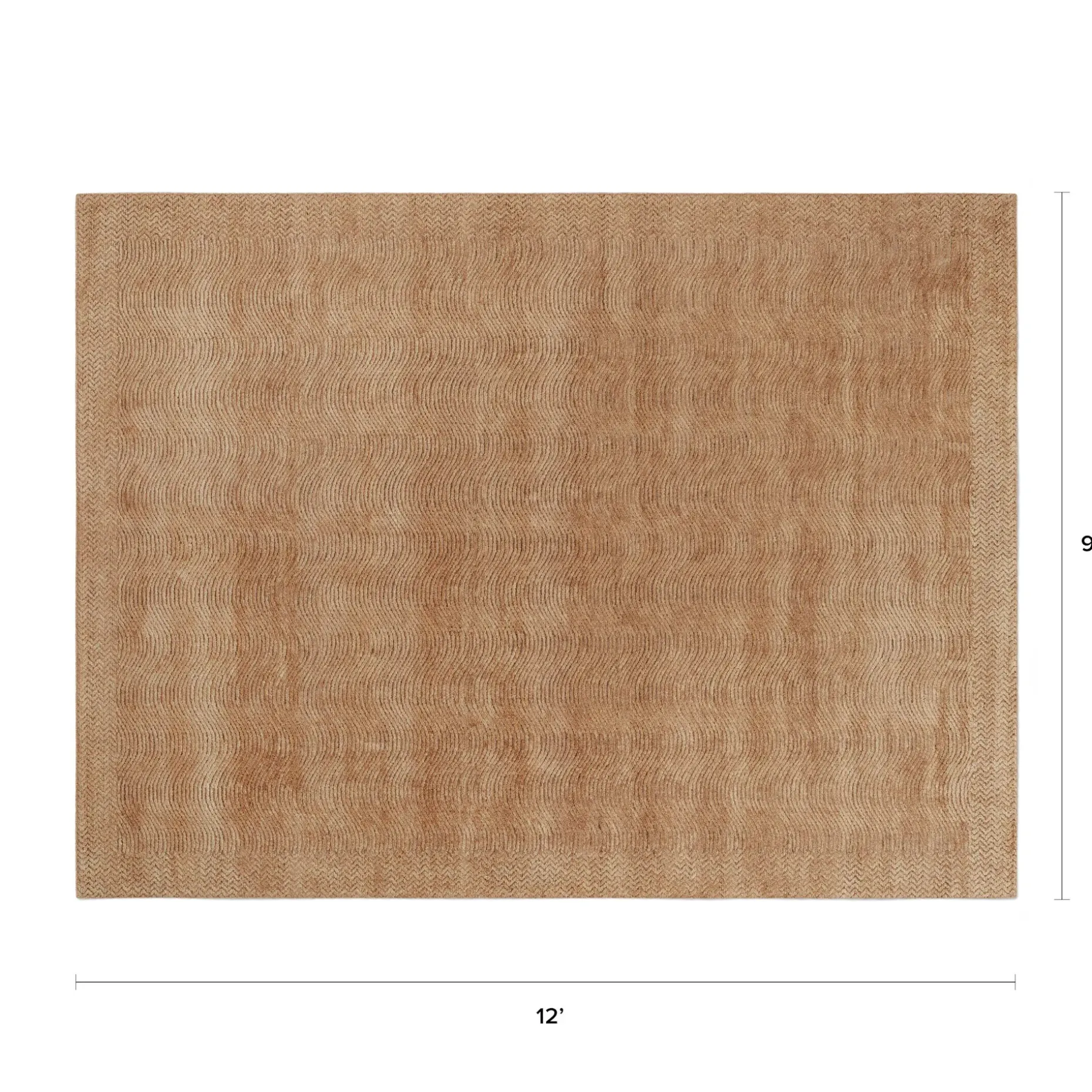 Haren 9 x 12 Rug - Rust
