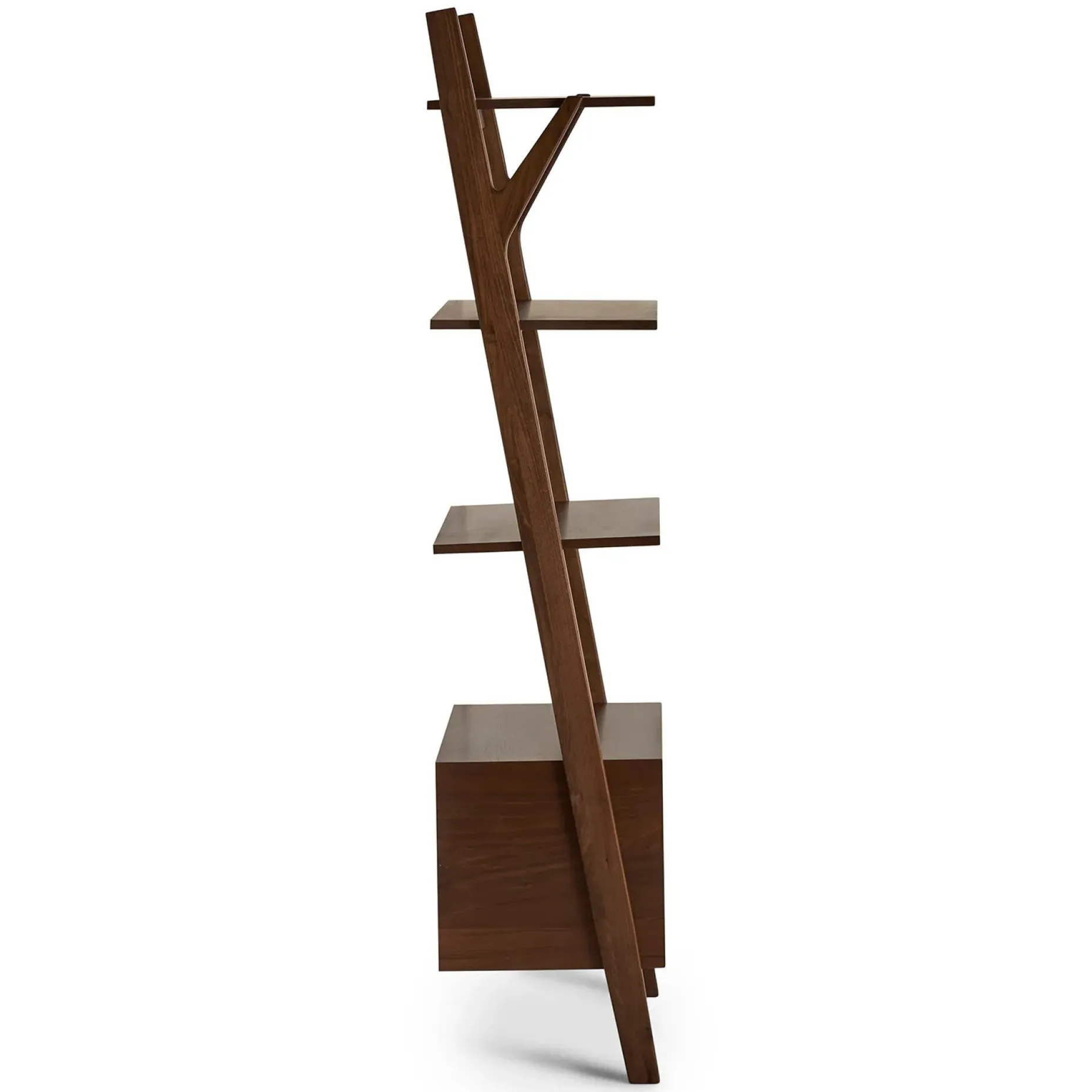 Harles 29.5" Shelving Unit with Storage - Walnut
