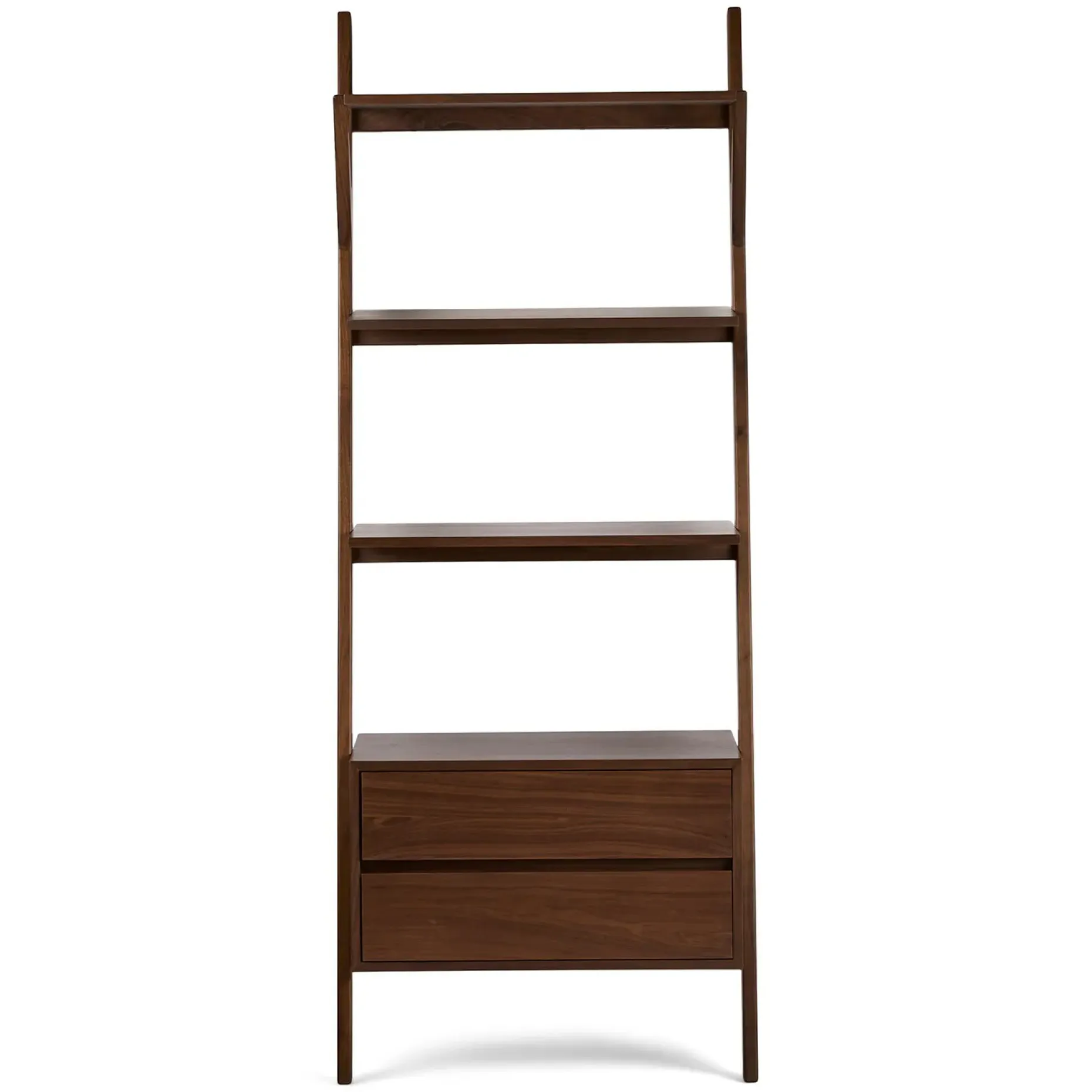 Harles 29.5" Shelving Unit with Storage - Walnut