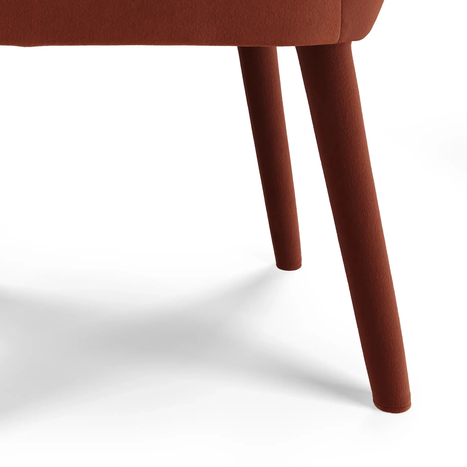 Harris Velvet Dining Armchair - Hale Rust