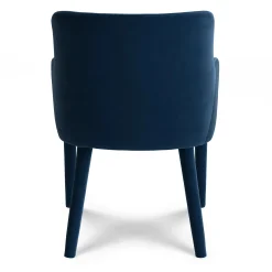 Harris Velvet Dining Armchair - Hale Navy