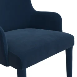 Harris Velvet Dining Armchair - Hale Navy