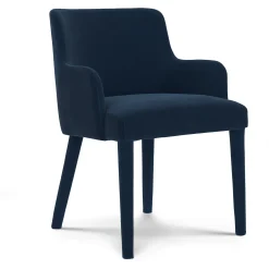 Harris Velvet Dining Armchair - Hale Navy