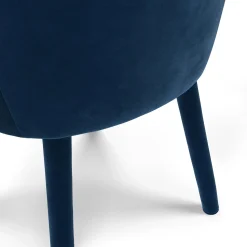 Harris Velvet Dining Armchair - Hale Navy