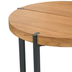 Haskel Outdoor Side Table - Shield Teak
