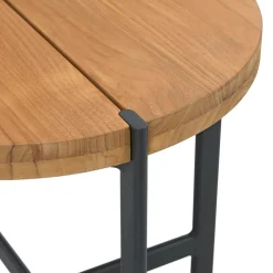 Haskel Outdoor Side Table - Shield Teak