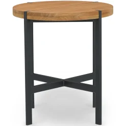 Haskel Outdoor Side Table - Shield Teak