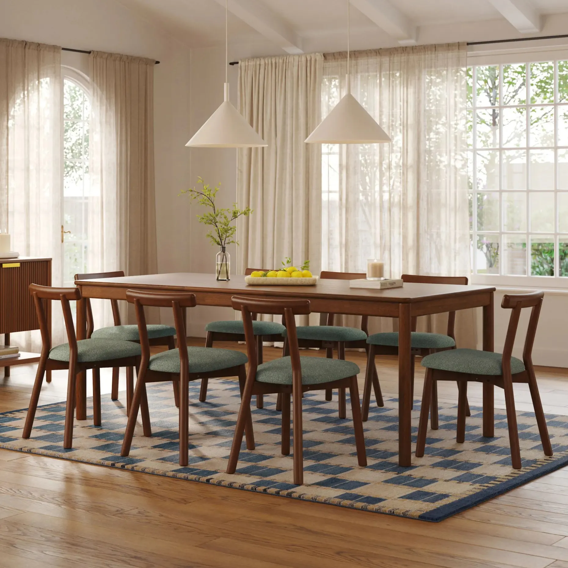 Heidi 62" - 82.75" Extendable Dining Table - Walnut