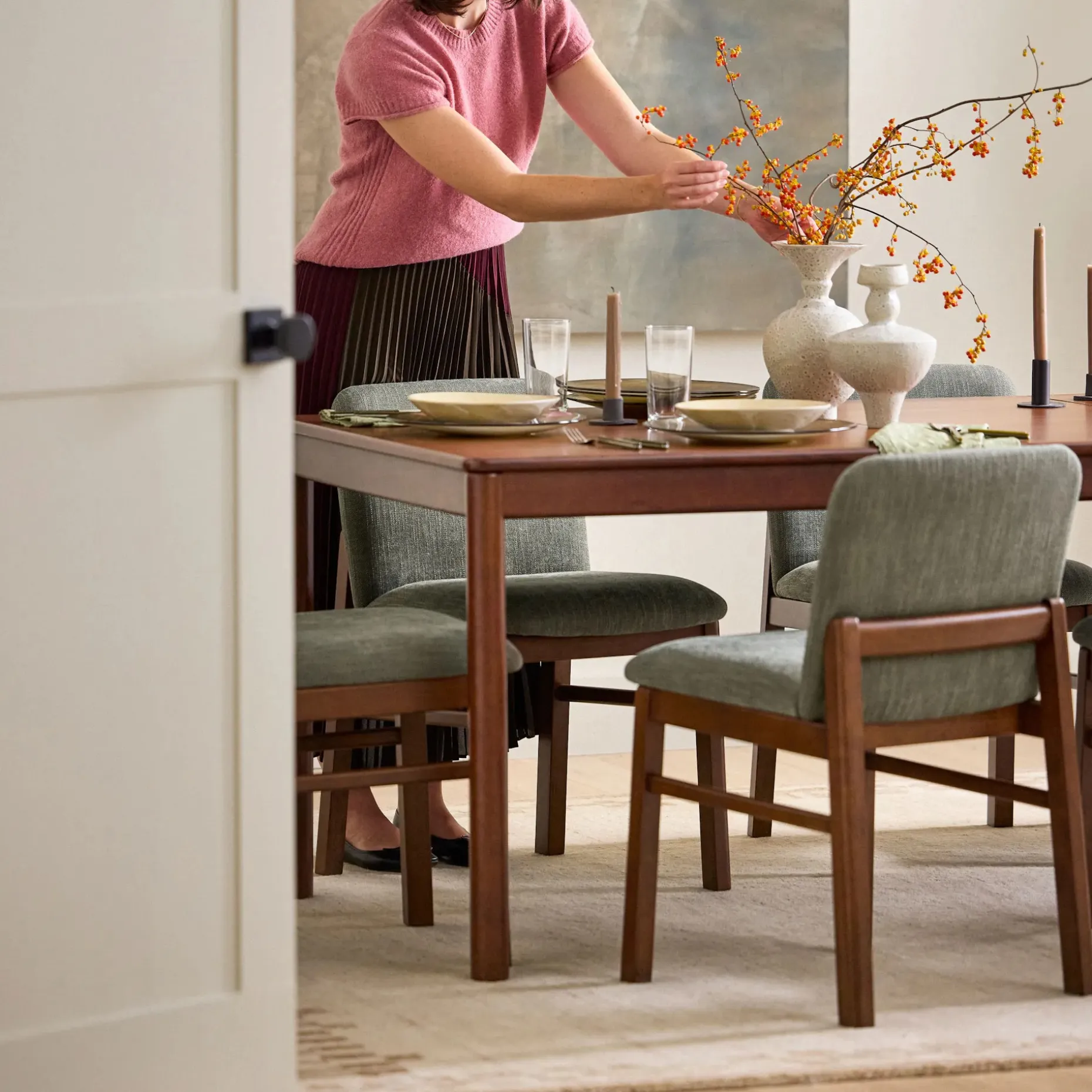 Heidi 62" - 82.75" Extendable Dining Table - Walnut