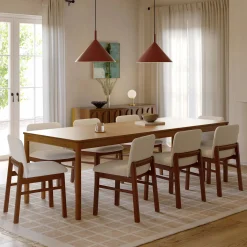 Heidi 78" - 97.5" Extendable Dining Table - Walnut