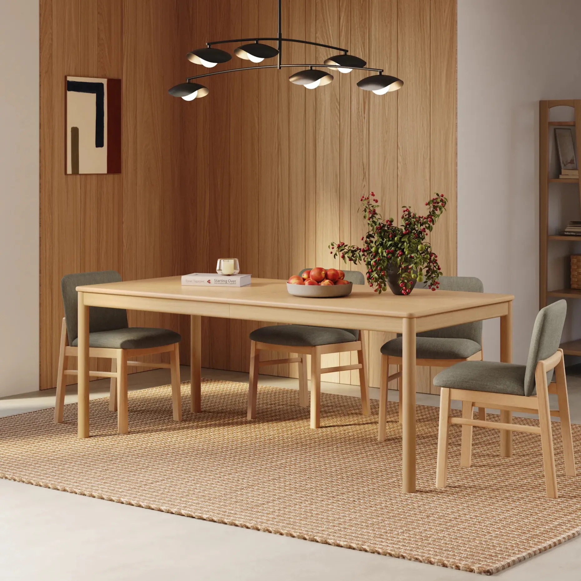 Heidi 78" - 97.5" Extendable Dining Table - White Oak
