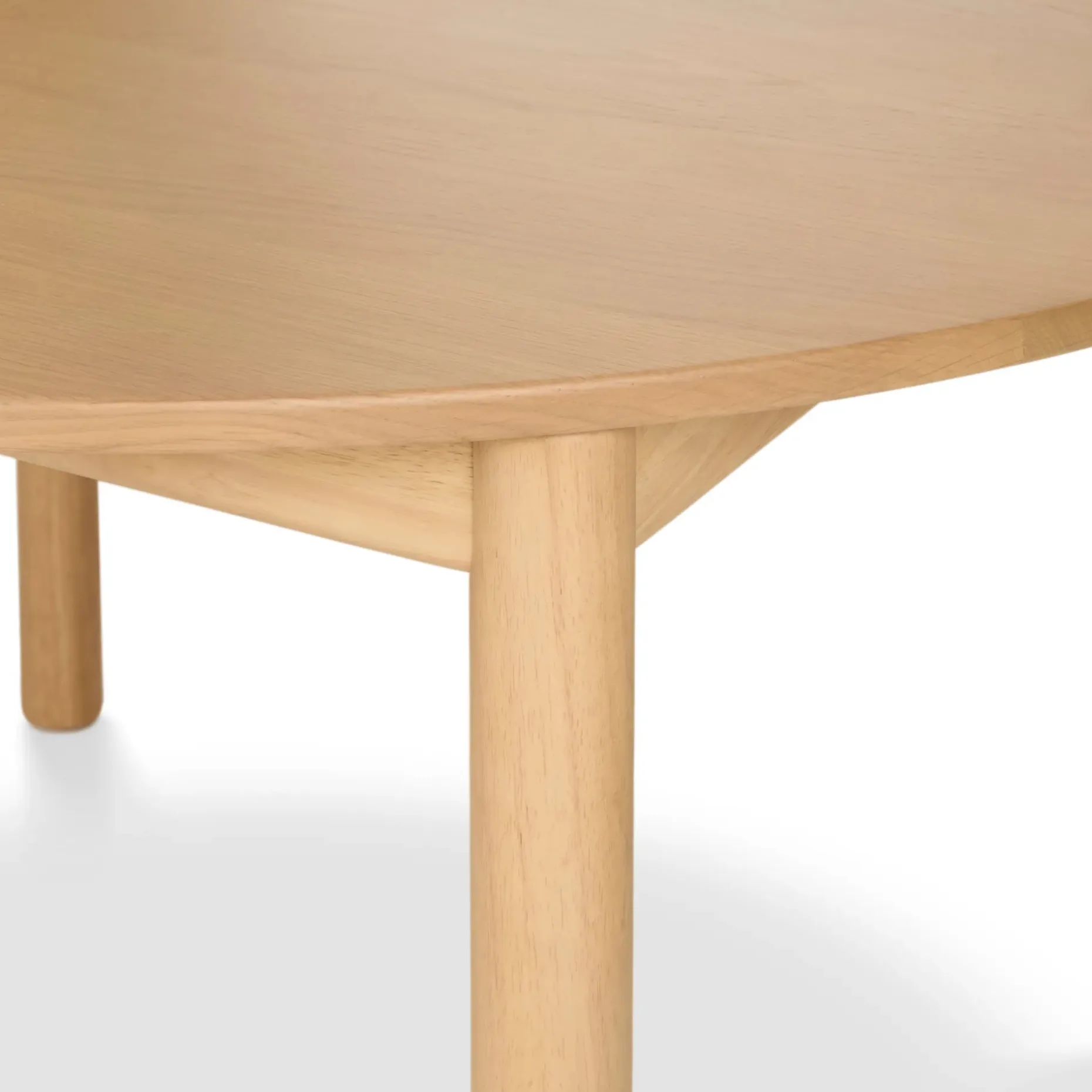 Heidi 48" - 67.75" Extendable Round Dining Table - White Oak
