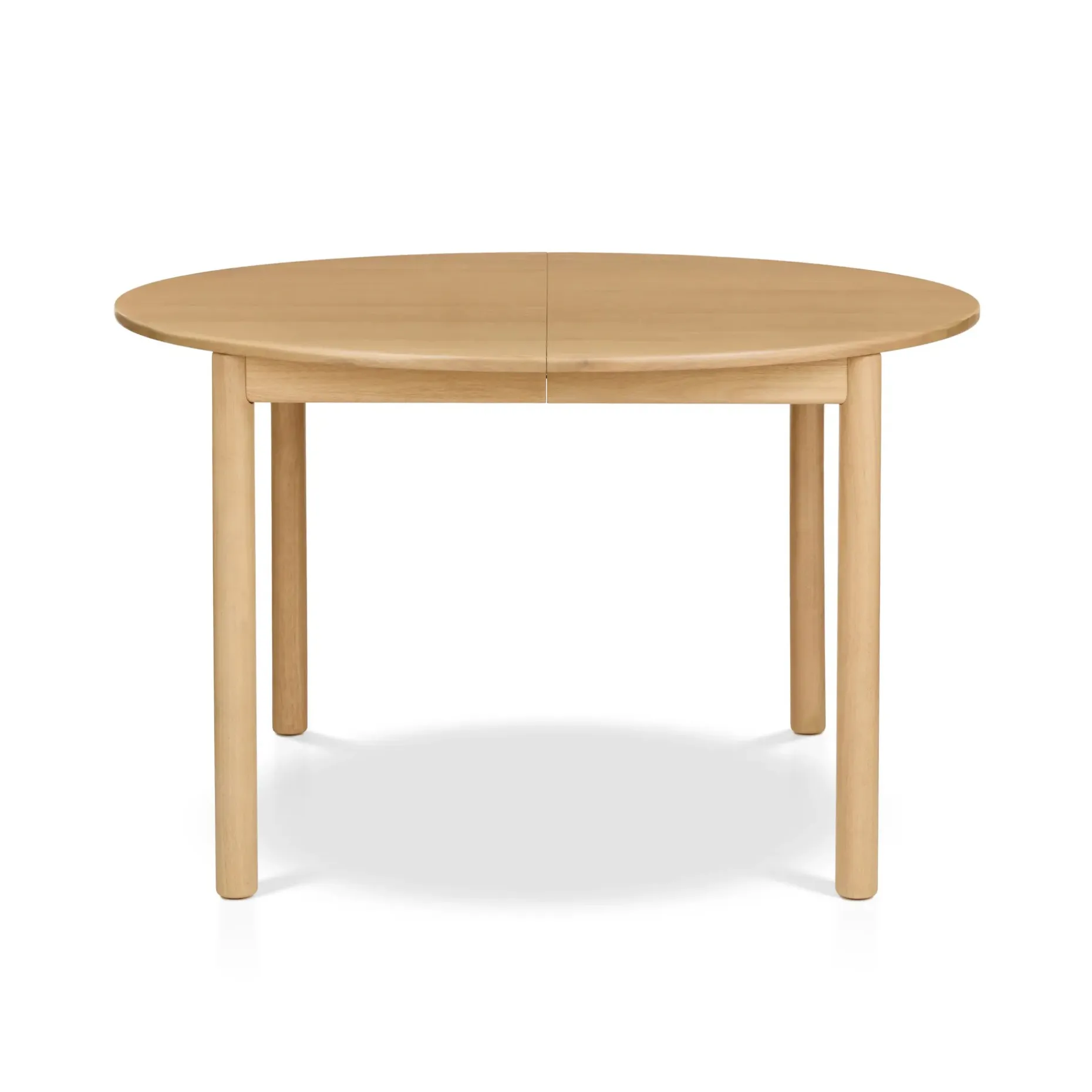 Heidi 48" - 67.75" Extendable Round Dining Table - White Oak