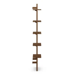 Heidi 21" Modular Shelving Unit, Narrow - Walnut