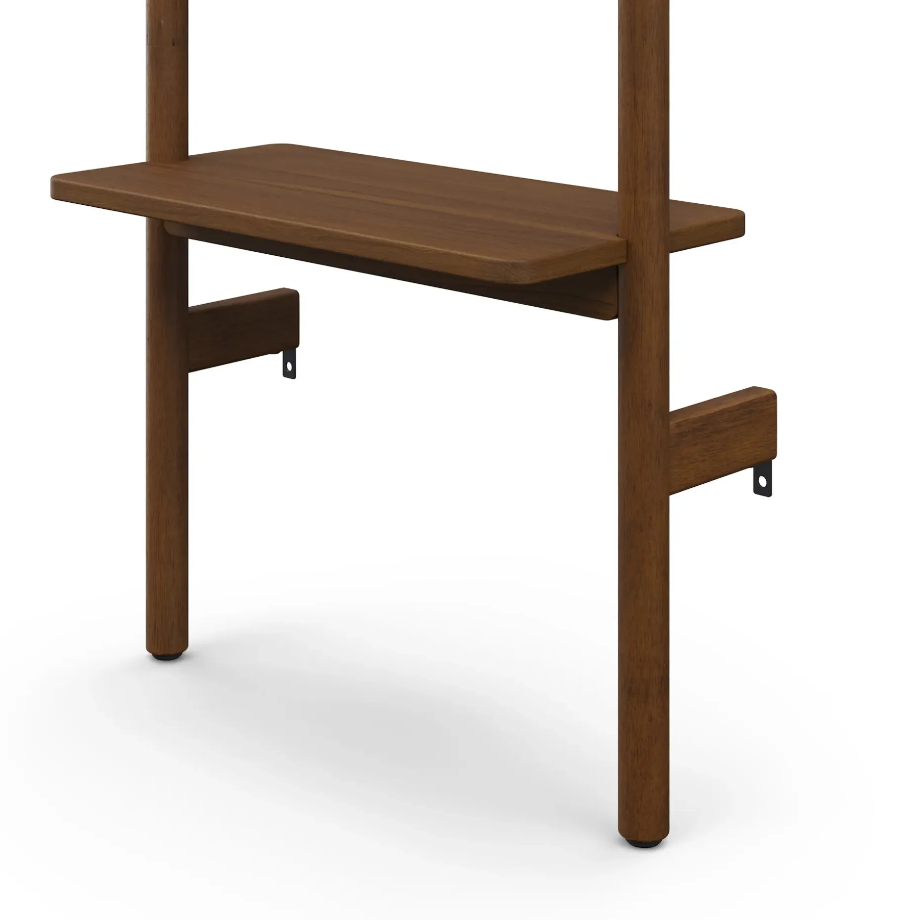 Heidi 21" Modular Shelving Unit, Narrow - Walnut