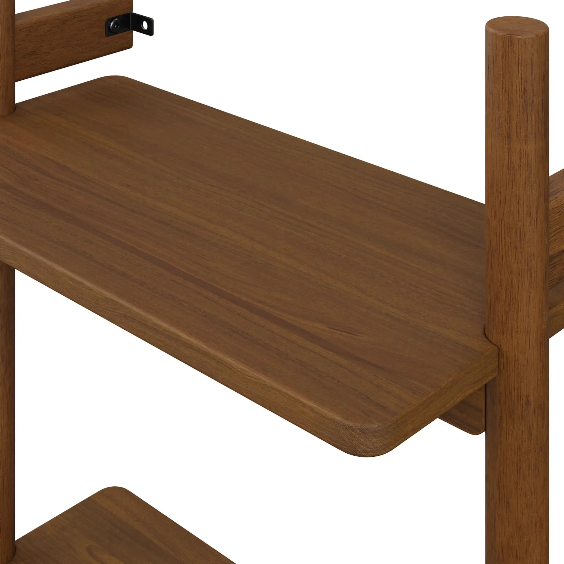 Heidi 21" Modular Shelving Unit, Narrow - Walnut