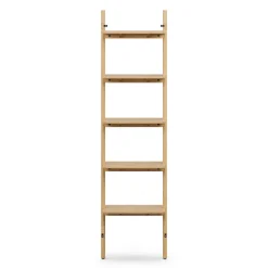 Heidi 21" Modular Shelving Unit, Narrow - White Oak