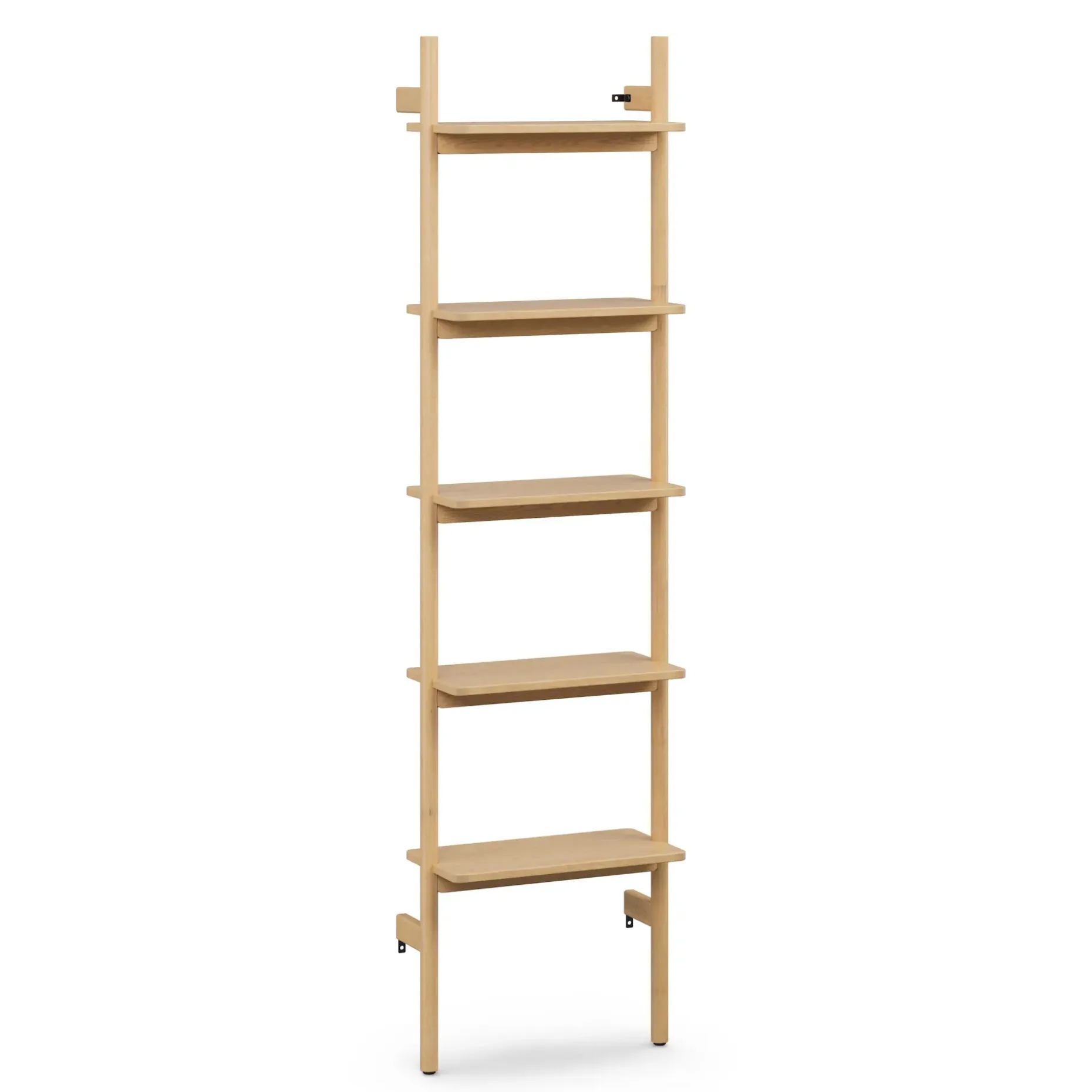 Heidi 21" Modular Shelving Unit, Narrow - White Oak