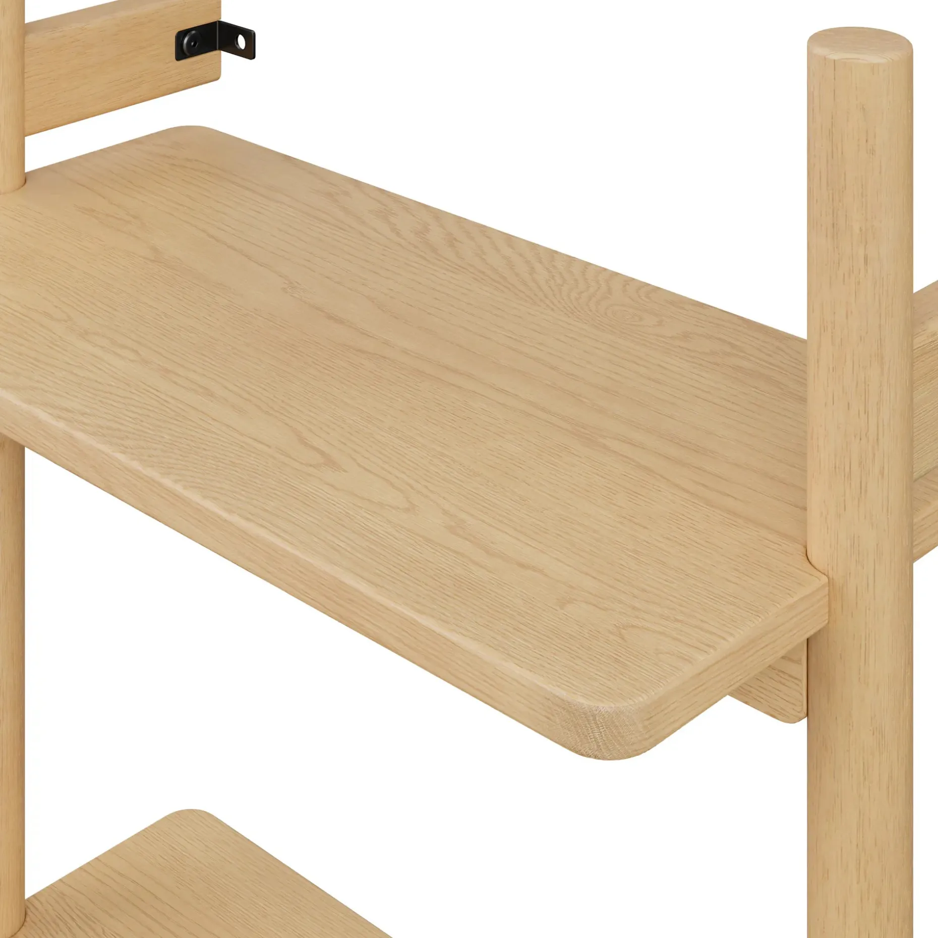Heidi 21" Modular Shelving Unit, Narrow - White Oak