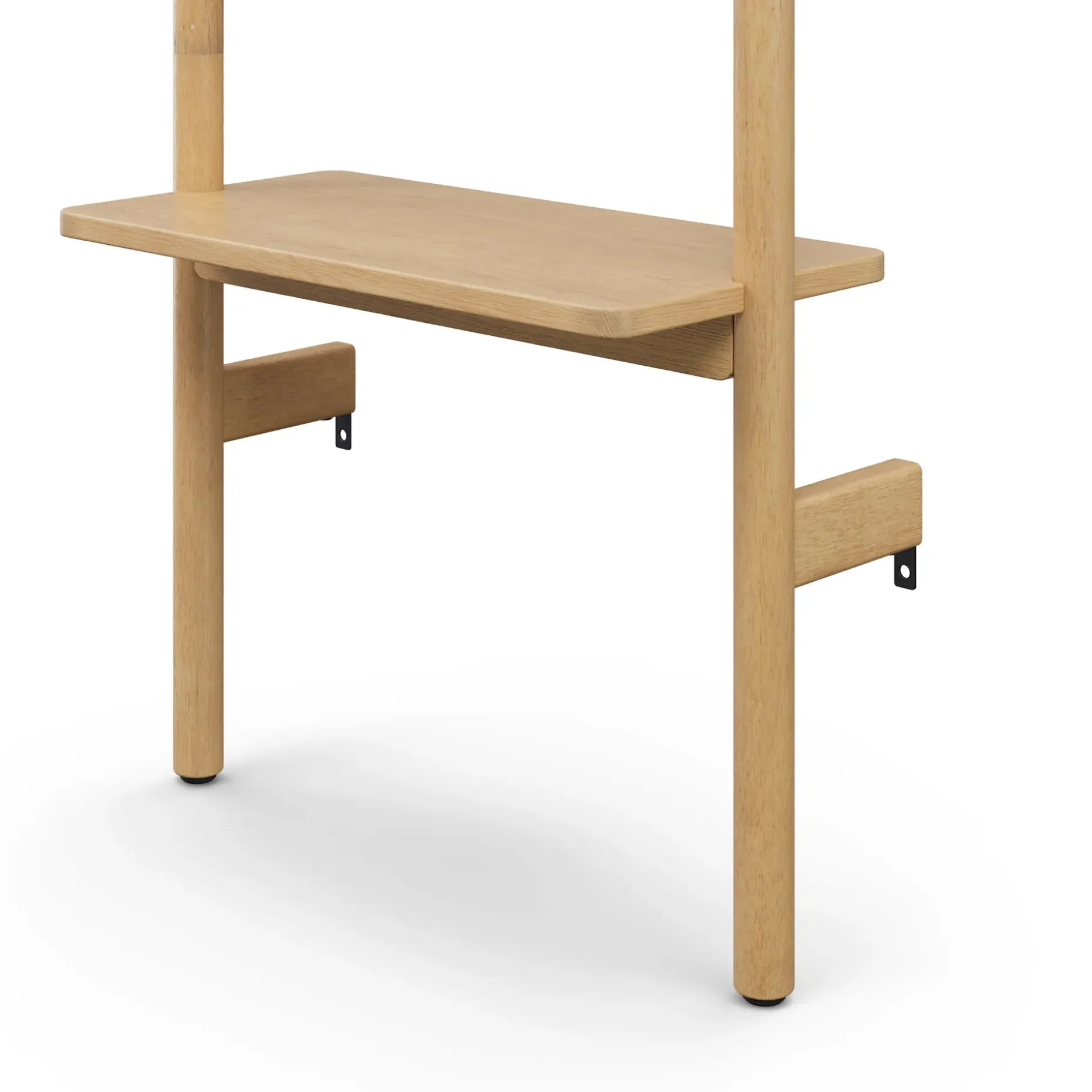Heidi 21" Modular Shelving Unit, Narrow - White Oak
