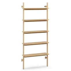 Heidi 33.25" Modular Shelving Unit, Wide - White Oak