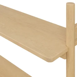 Heidi 33.25" Modular Shelving Unit, Wide - White Oak