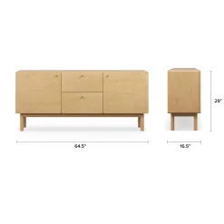 Heidi 64.5" Sideboard - White Oak