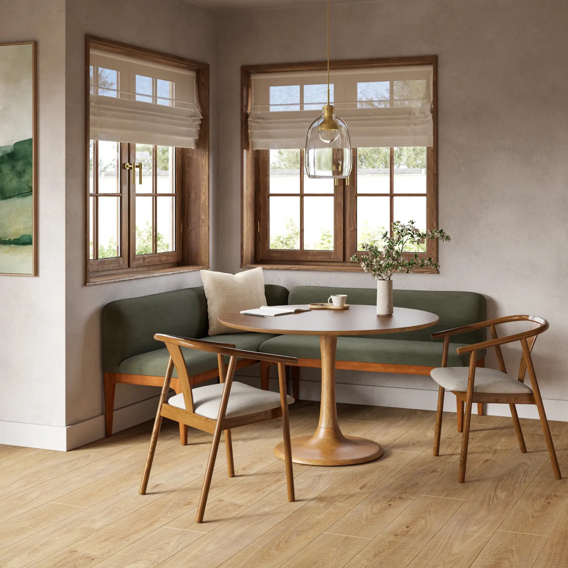 Hendrick 47.25" Dining Table - Smoked Oak