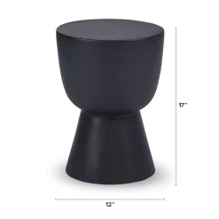 Hendry Outdoor Side Table - Rosin Black